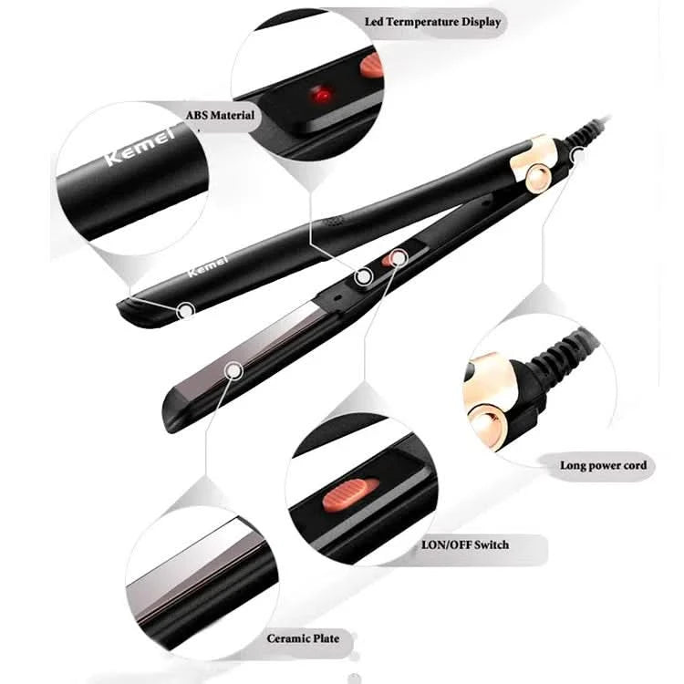 Plancha De Pelo Kemei Hair Straightener