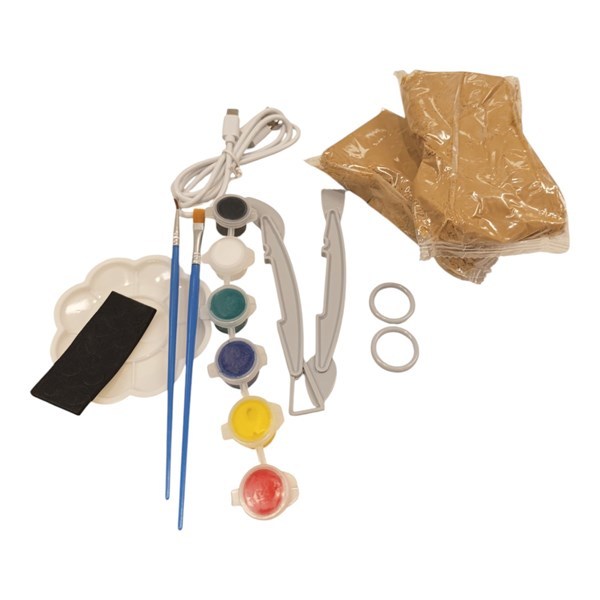 Juego de Alfareria con Masa para Moldear y Torno