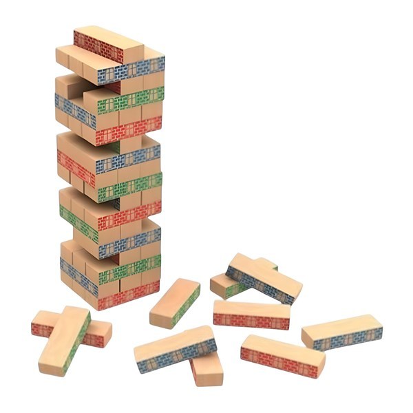 Juego Torre de Madera con Ruleta de Color