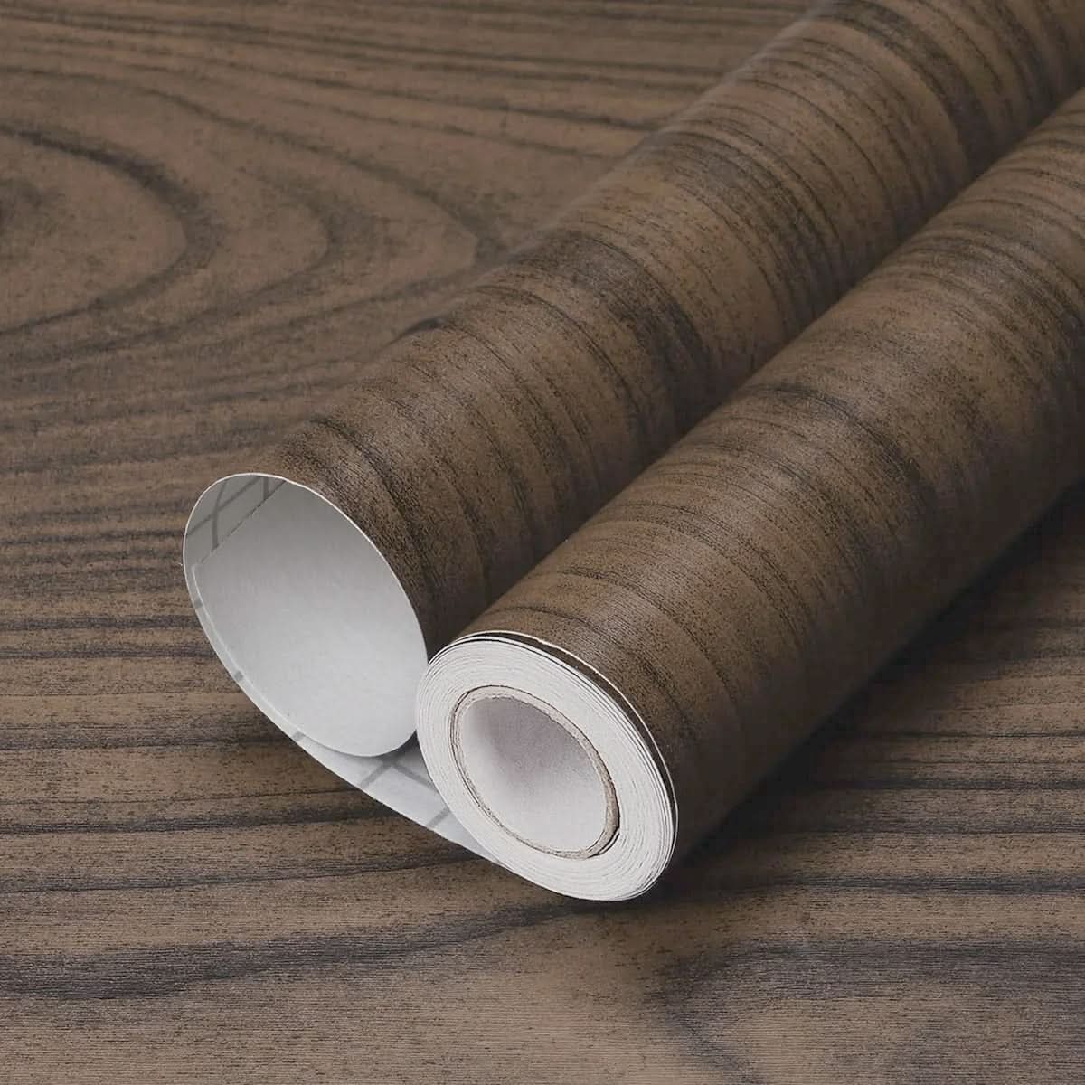 Papel Adhesivo Simil Madera Impermeable Milhome 10mts