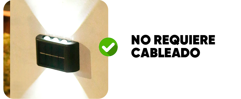 Pack de 2 Focos Milhome Solares de 6 Luces Frías