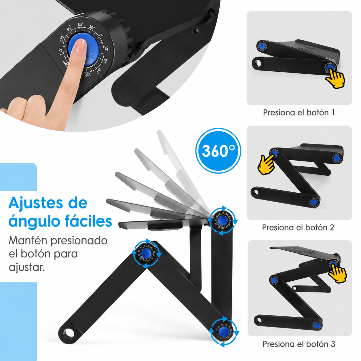 Mesa Portátil para Laptop con Ventilación