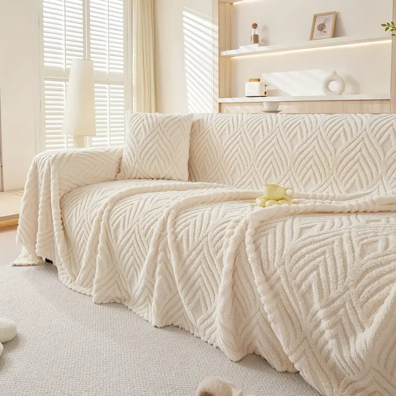 Funda Cubre Sofá Acolchonada  Diseño Leaves