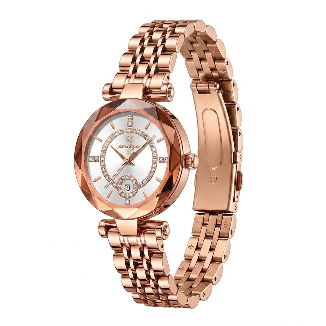 Reloj Dazzle de Acero Inoxidable para Dama Resistente al Agu