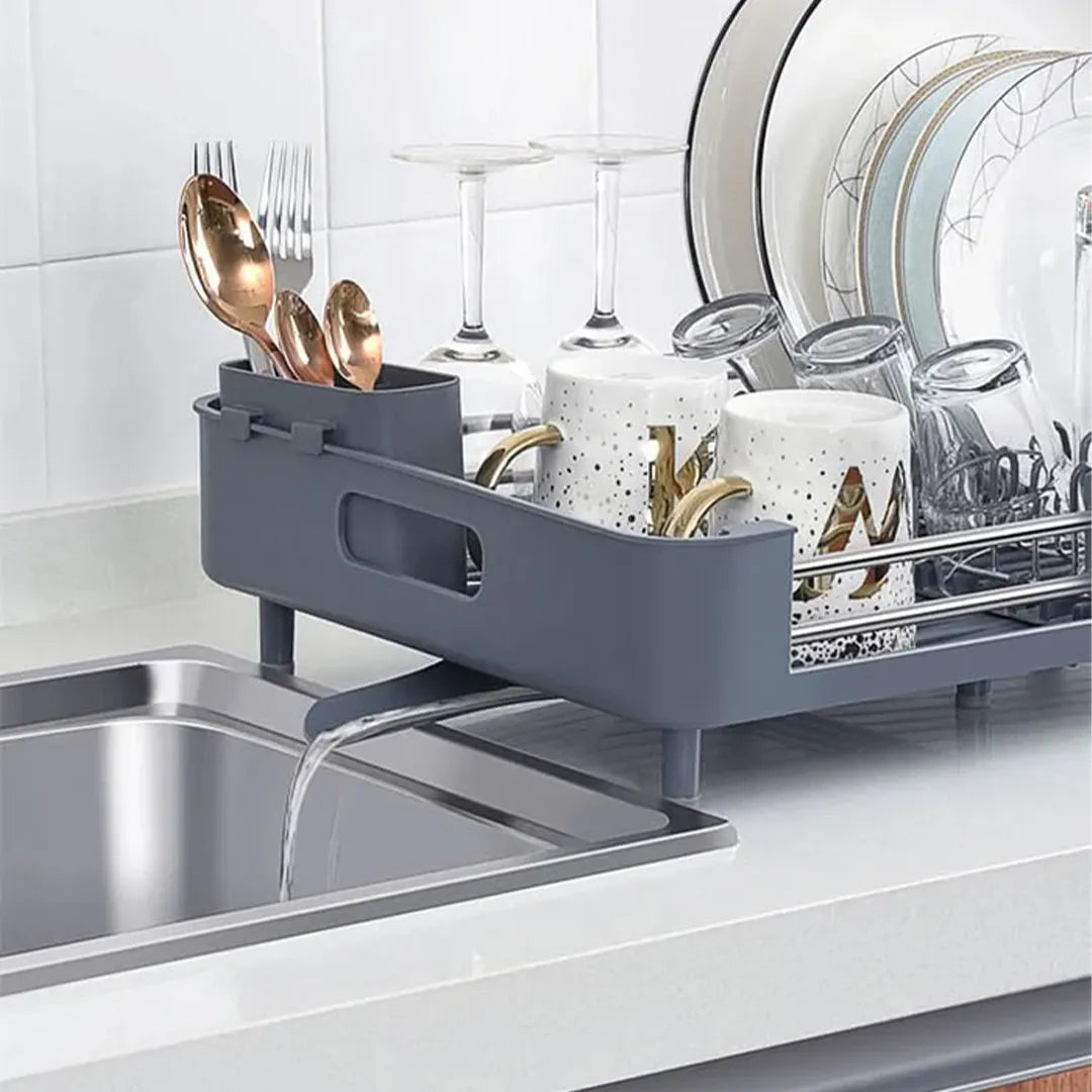 Escurridor de Platos Extensible con Drenaje