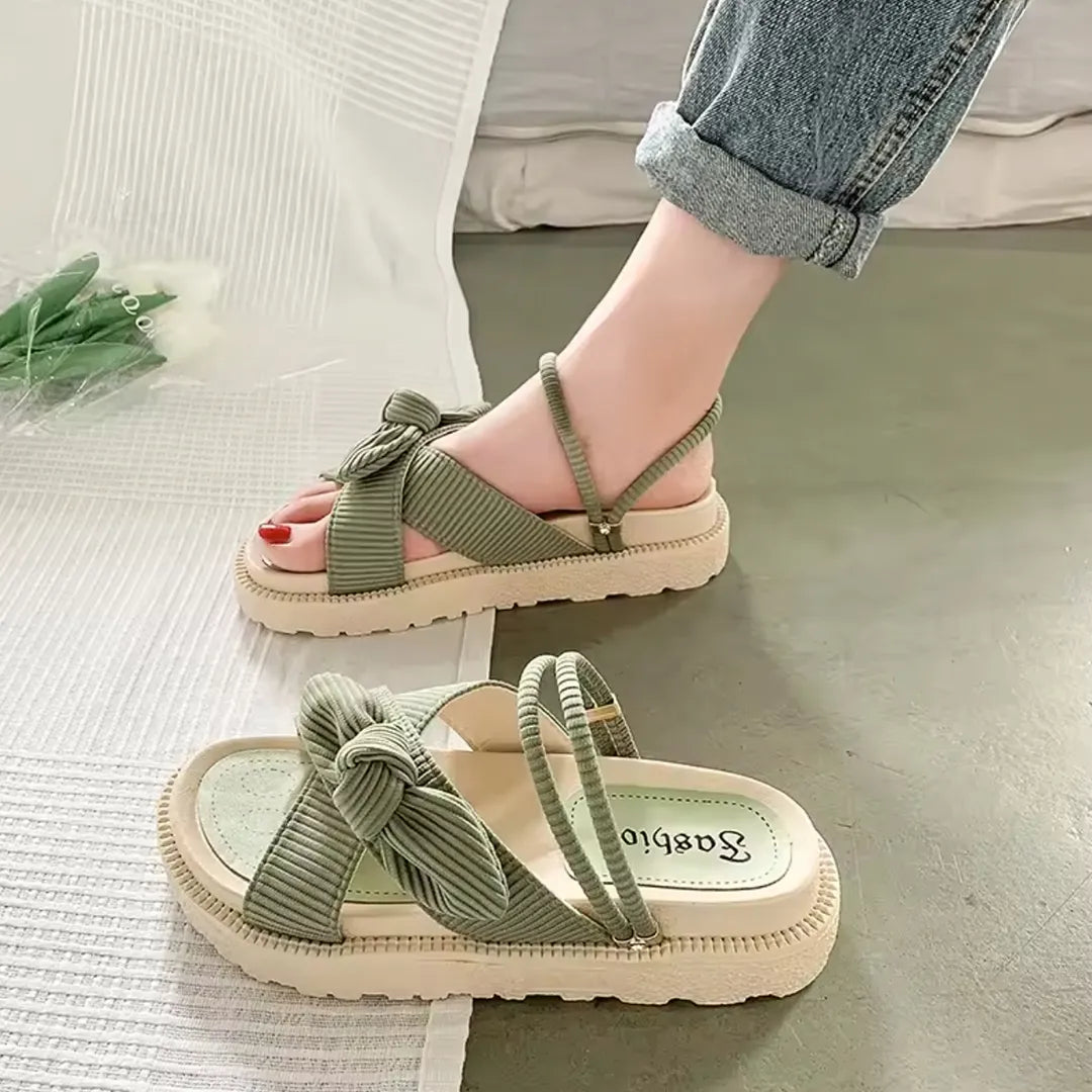 Sandalia de Banda Bow Suela Alta