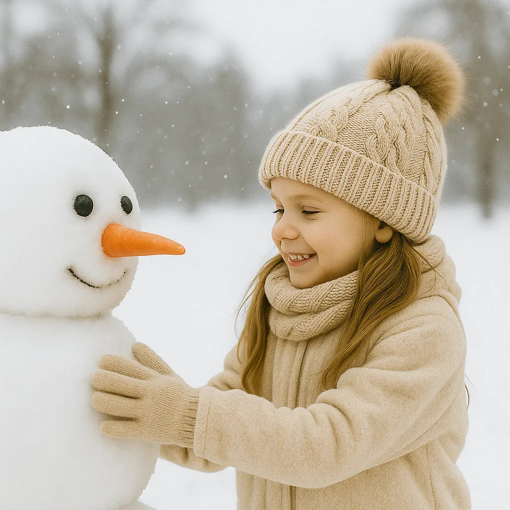 Kit Winter de Gorro con Bufanda y Guantes de Punto
