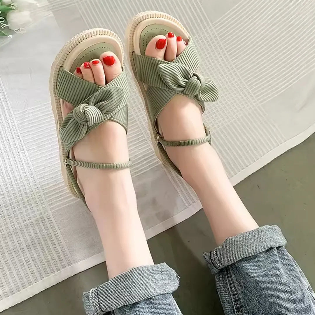 Sandalia de Banda Bow Suela Alta