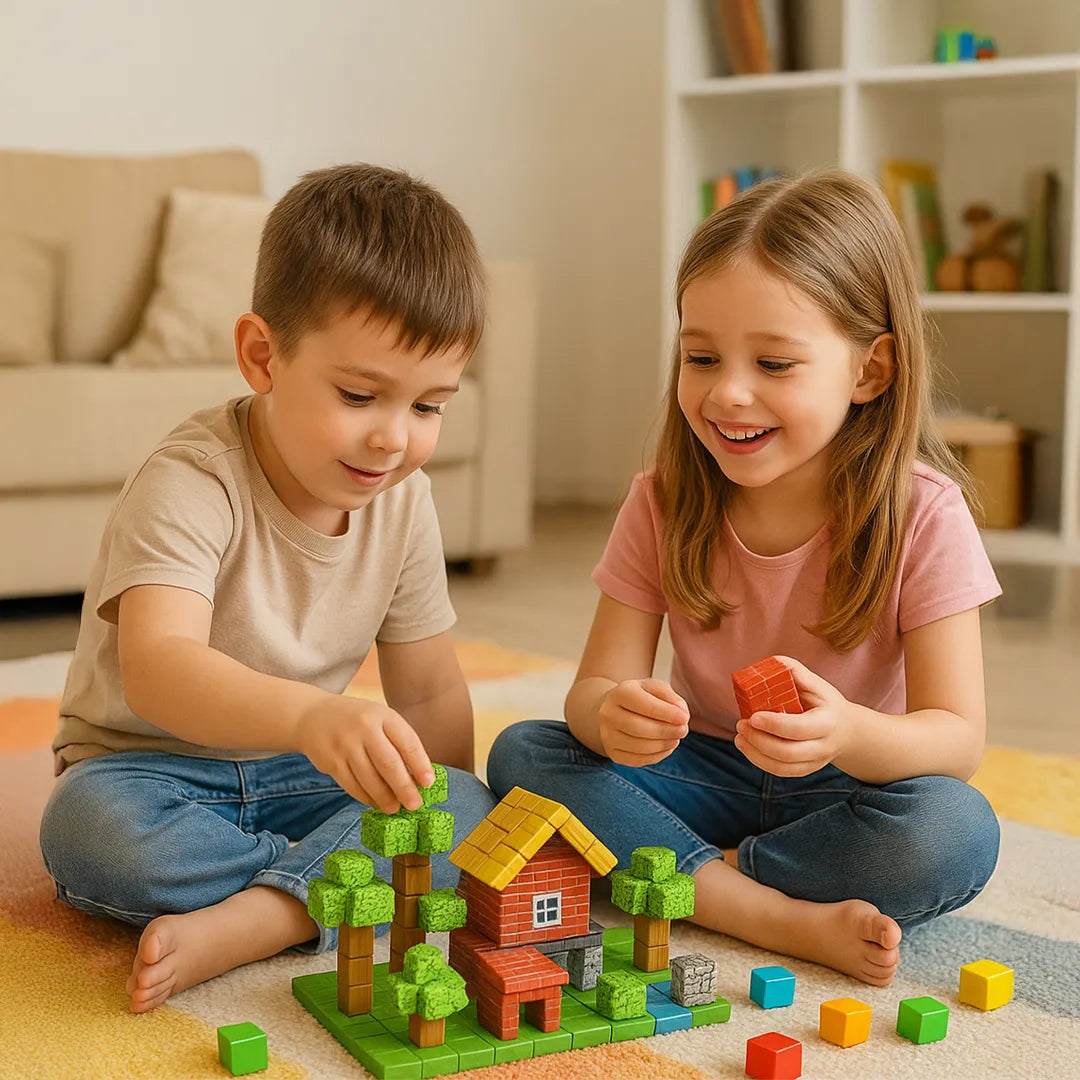 Juego de Bloques de Construccion PixelMine con 100 Piezas