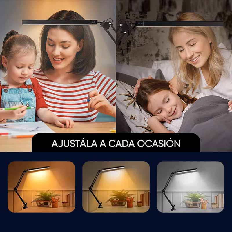 Lampara Articulable para Escritorio de 10w con 3 Modos