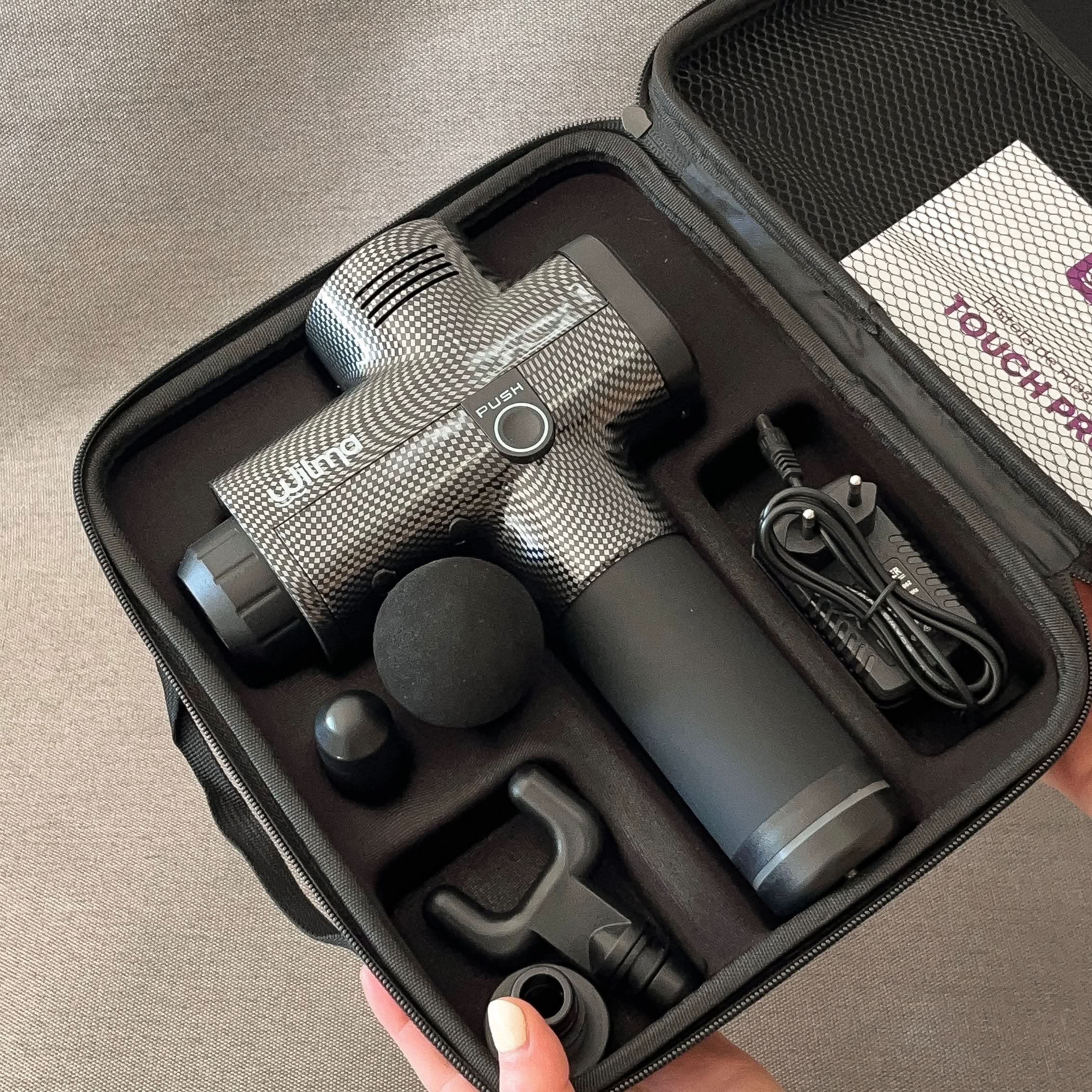 Pistola TouchPro de Masajes 3 Niveles Marca Wilma