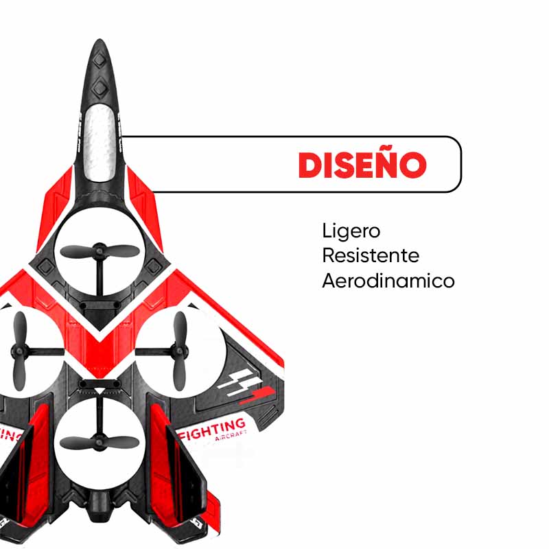 Avión Drone con Luces Led y Control Remoto