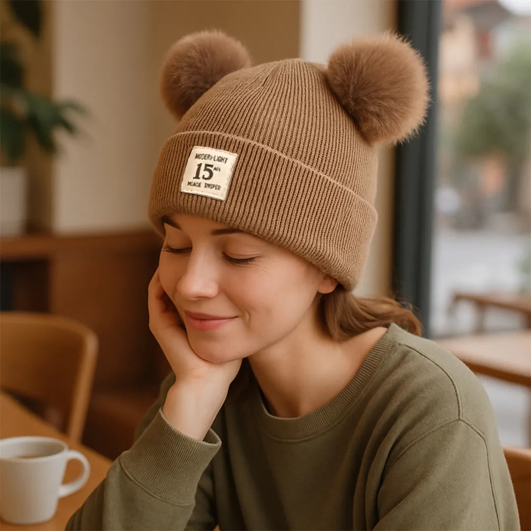 Gorro de Lana con Orejas Sweet-Soft