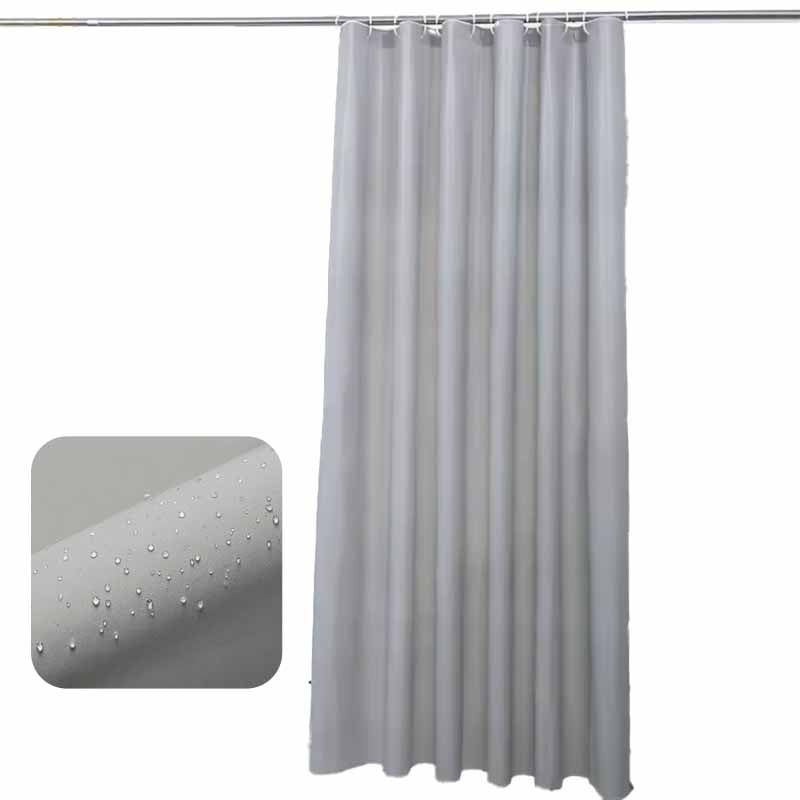 Cortina Gris en PEVA para Ducha
