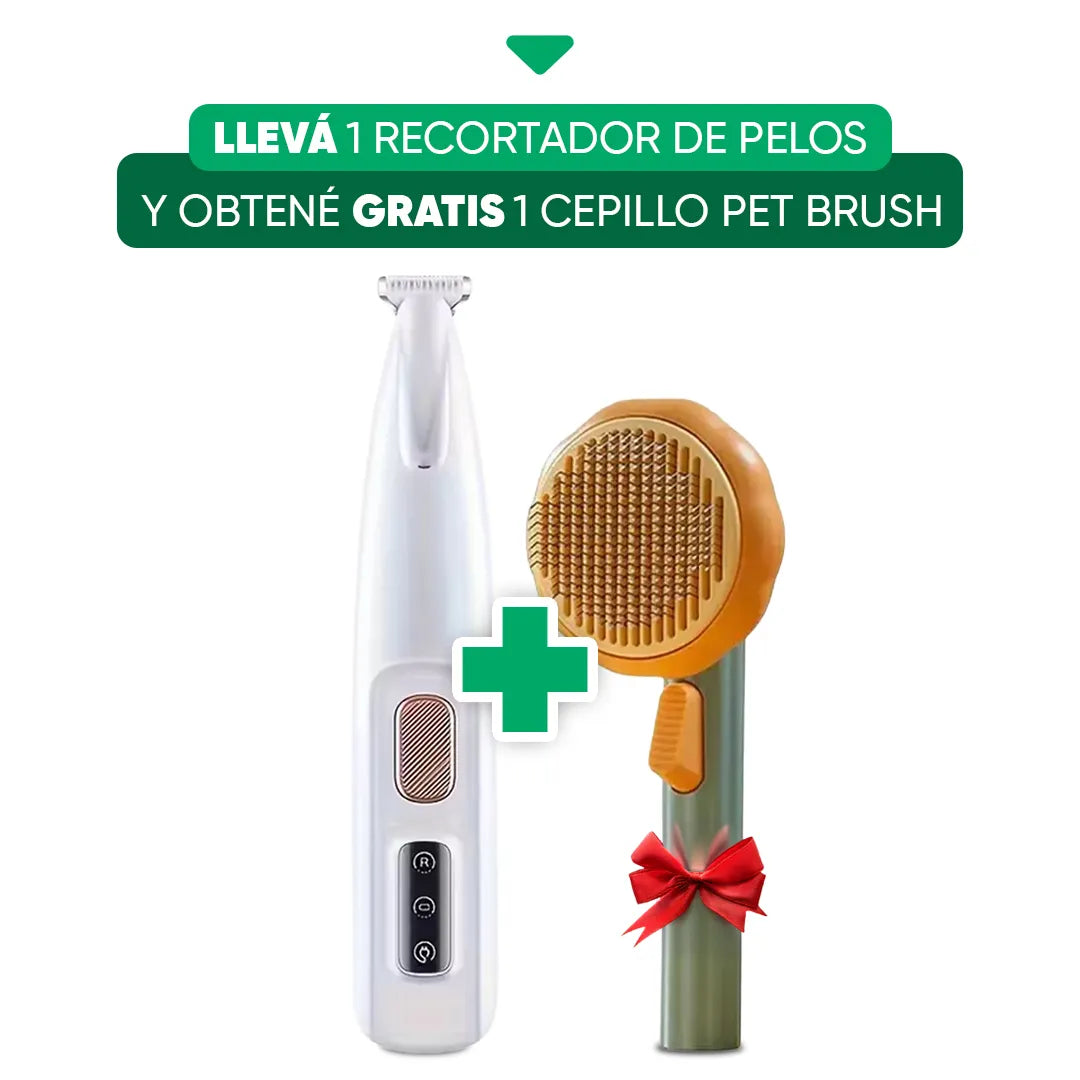Pack Oferta Recortador de Pelos para Patas + Cepillo Pet Brush