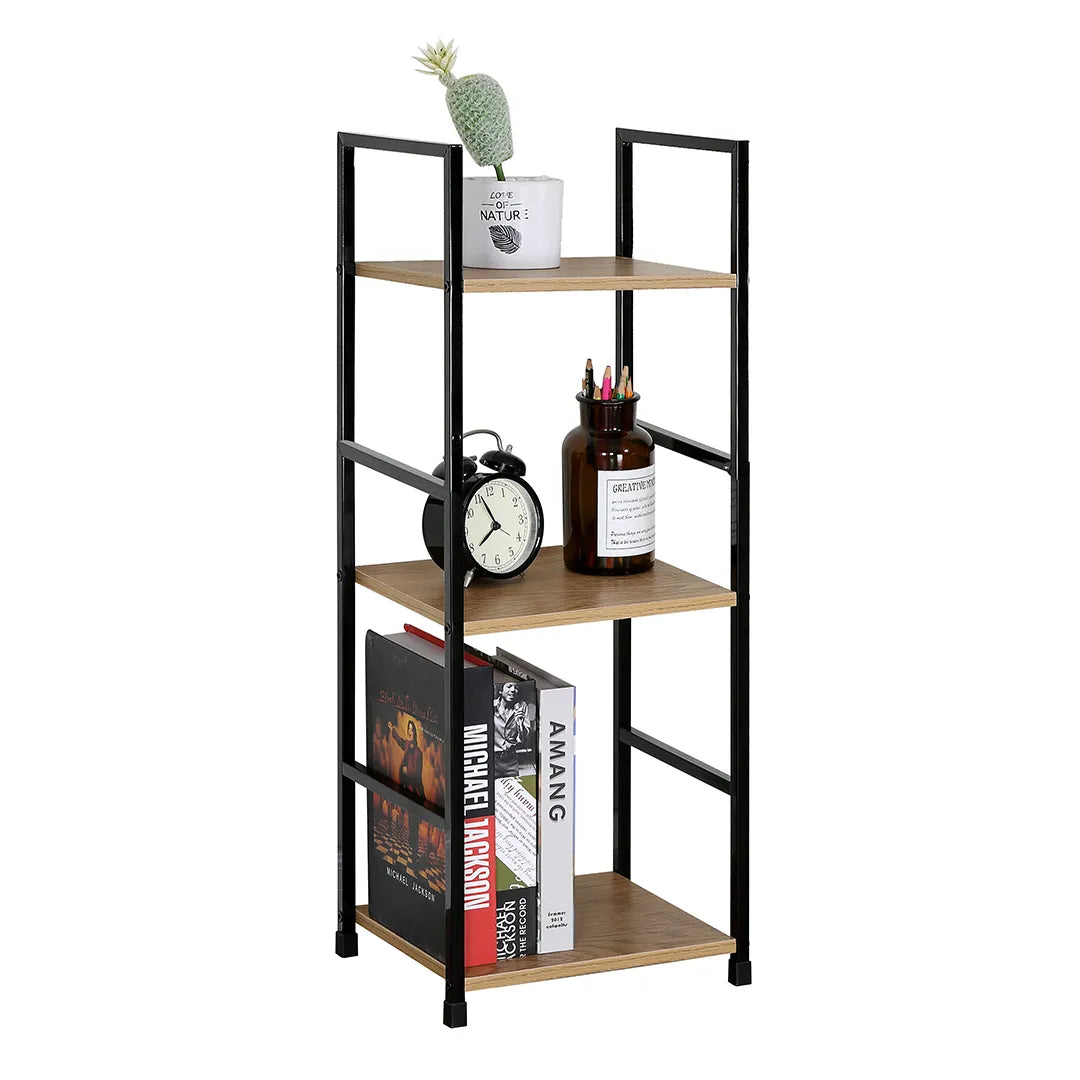 Biblioteca Estanteria de Hierro y mdf 3 Estantes