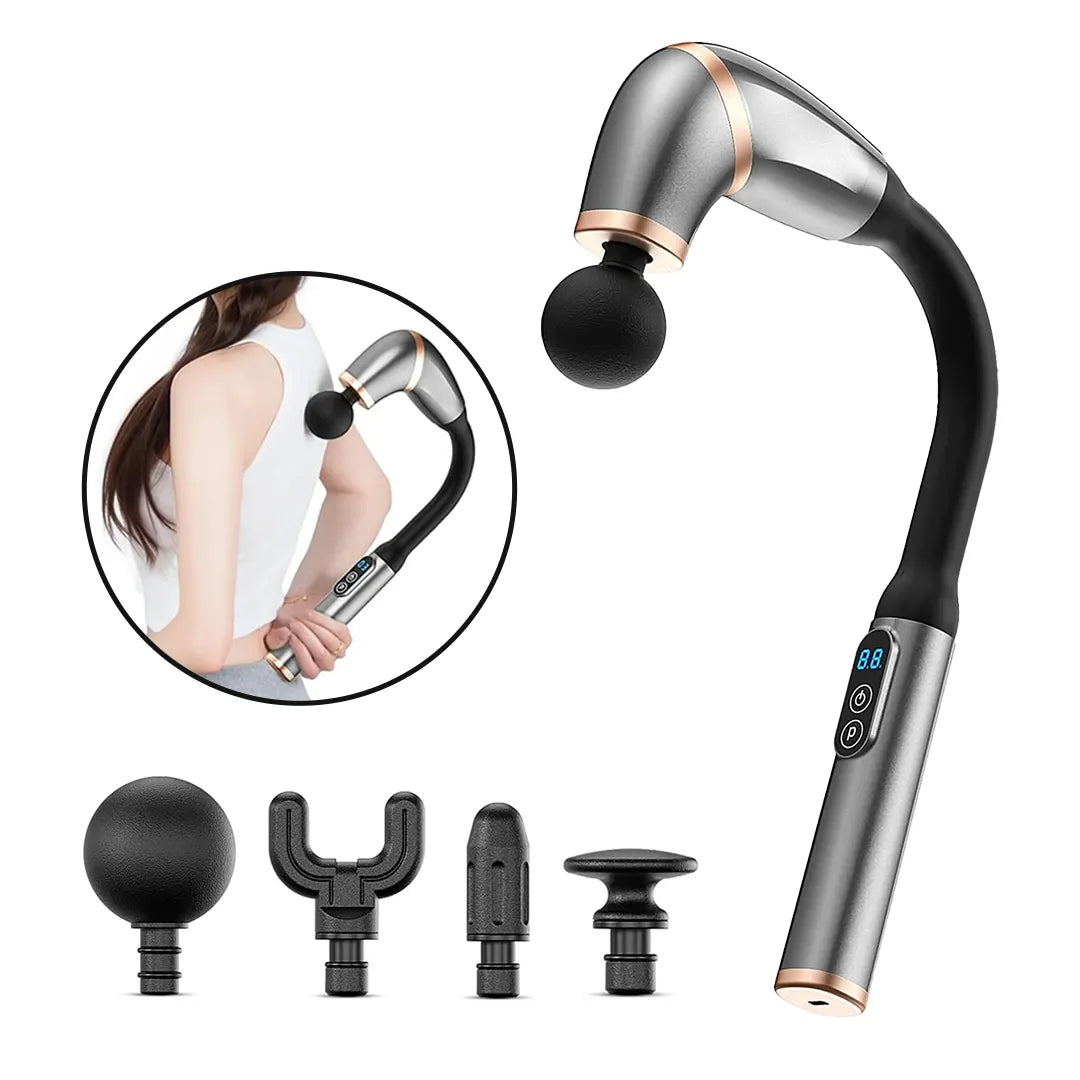 Masajeador Muscular 3000 rpm con 4 Cabezales