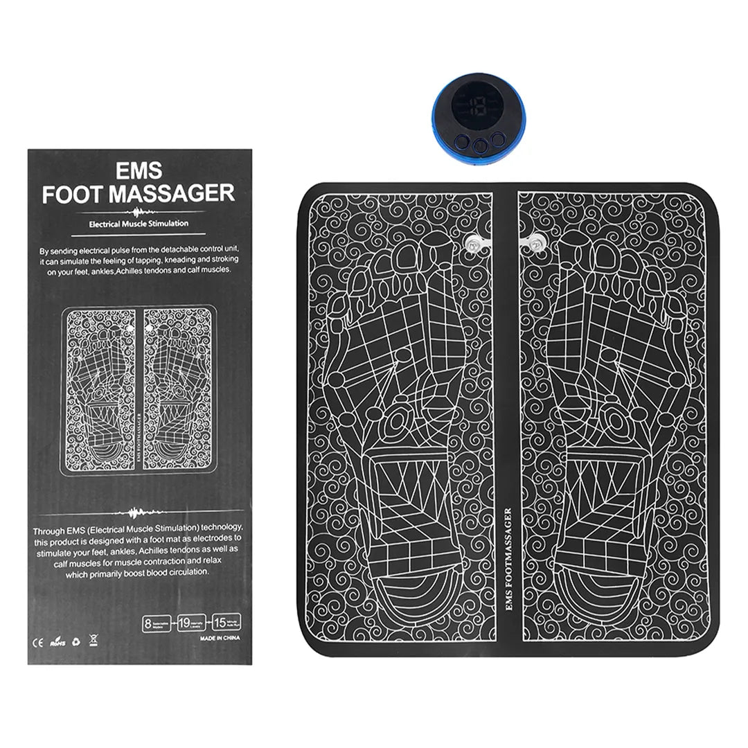 Estimulador Muscular y Masajeador de Pies que Alivia el Dolo