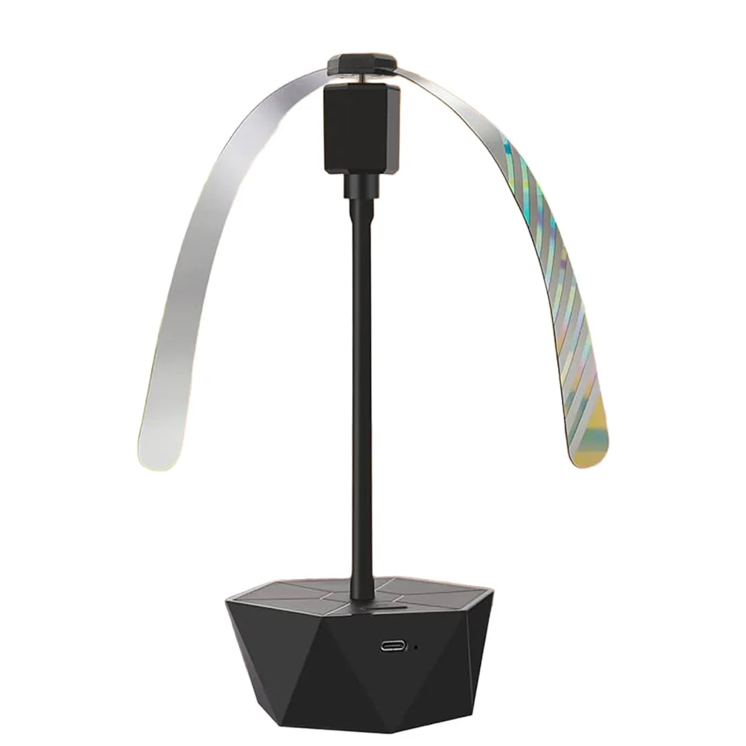 Ventilador Repelente de Moscas con Aspas Holográficas