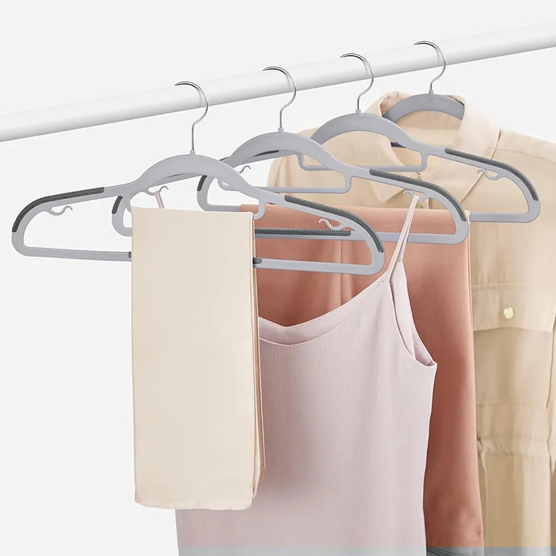 Set de 20 Perchas Plasticas Antideslizantes