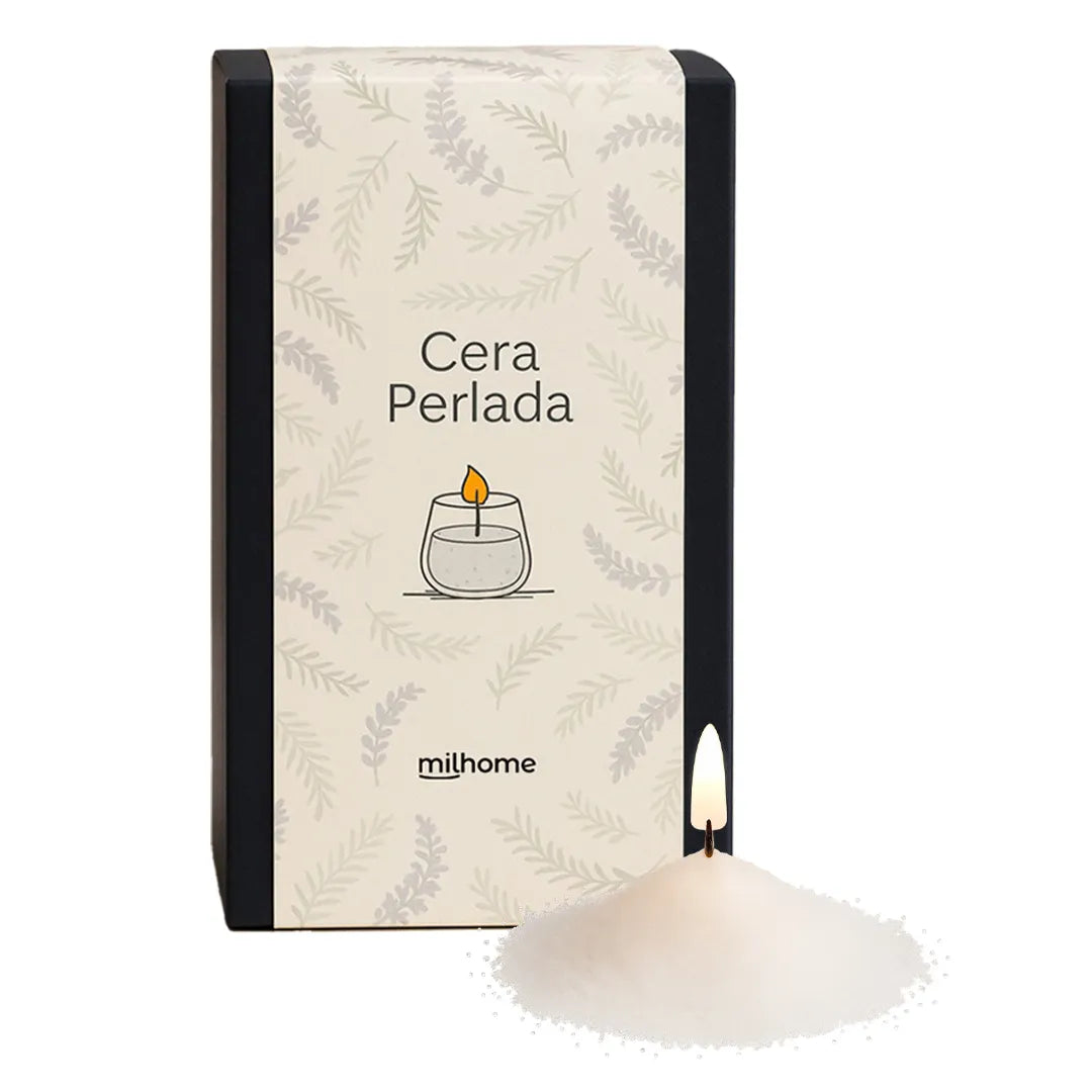 Cera Perlada para Vela Milhome con 30 Mechas
