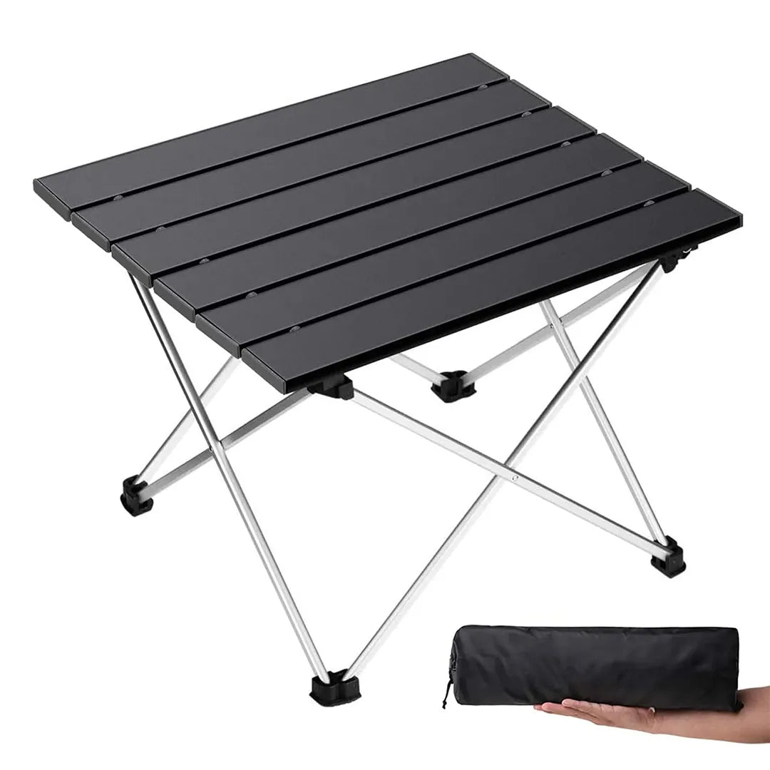 Mesa de comedor plegable de acero al carbono para Camping