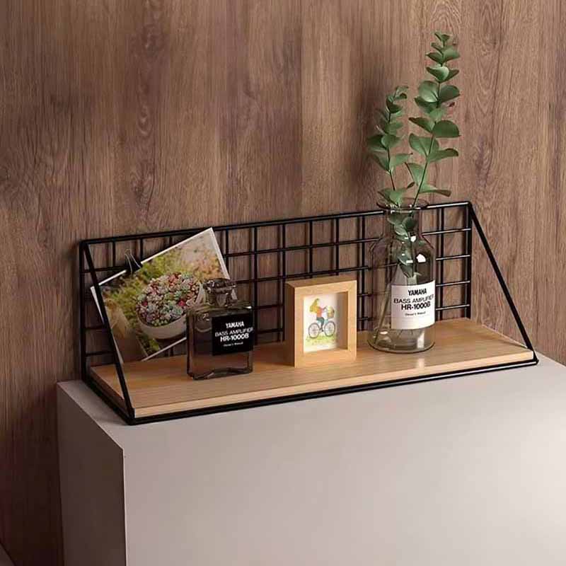 Estante Decorativo con Adhesivos Madera y Metal