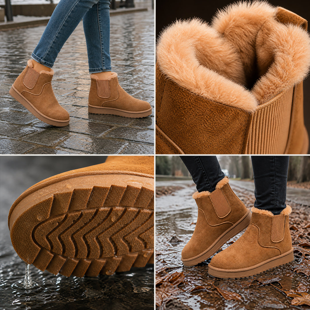 Botas Kozak Calidas con Plush y Suela Antidelizante