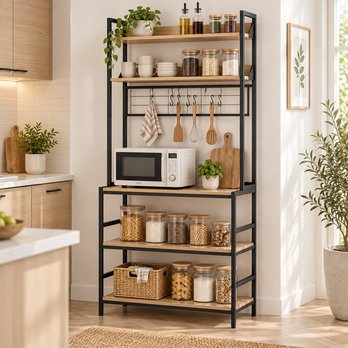 Mueble Organizador para Cocina con 5 Estantes