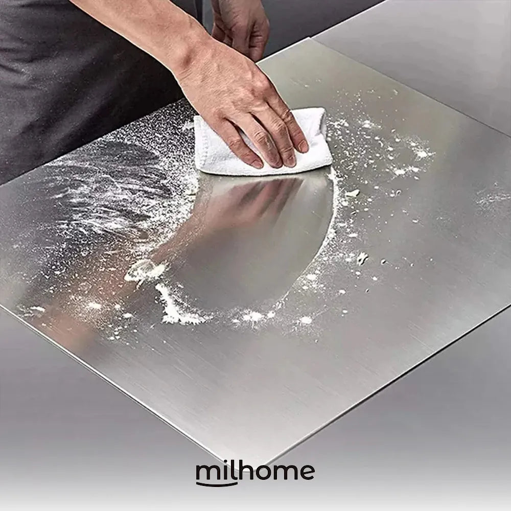 Tabla Protectora de Acero Inoxidable Milhome + Alfombra FlexiRoll de Regalo