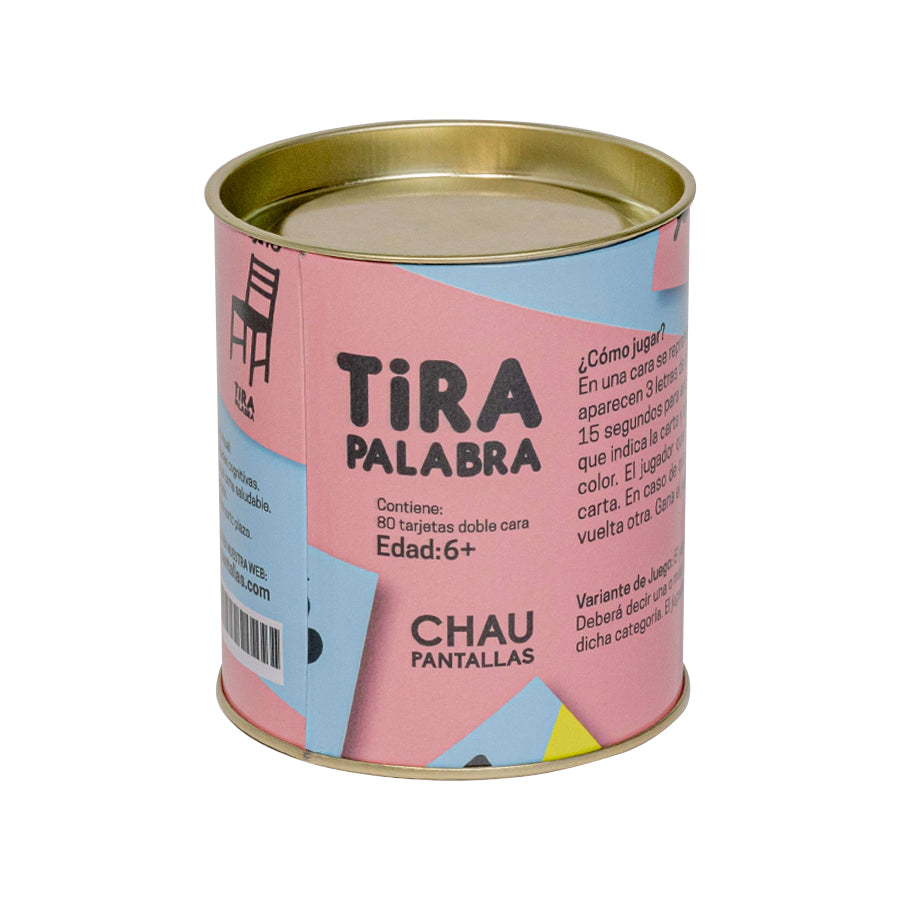 Juego para Niños Tira Palabra +6 años con 80 tarjetas