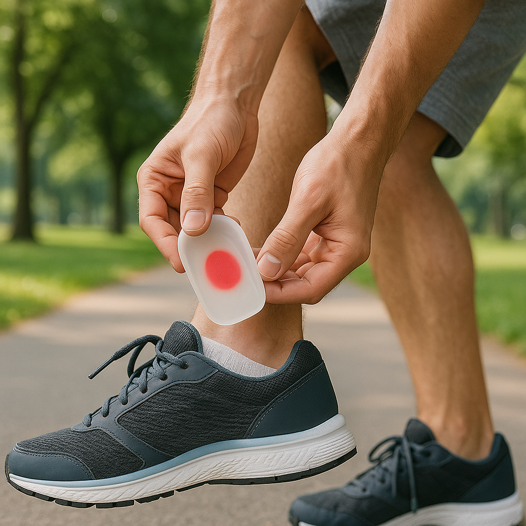 Talonera de Gel Espolon Punto Rojo Calidad Superior