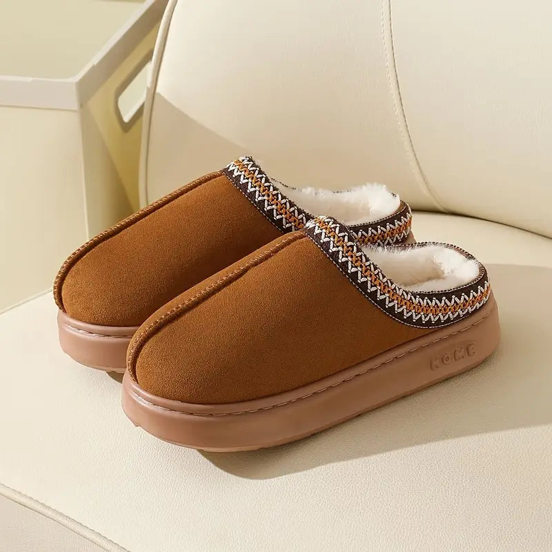 Pantuflas SoftCloud con Suela de Eva y Simil Corderito