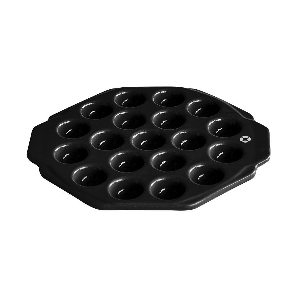 Provolonera Ceramica 19 Particiones Negra 26.5x22/h2.6c