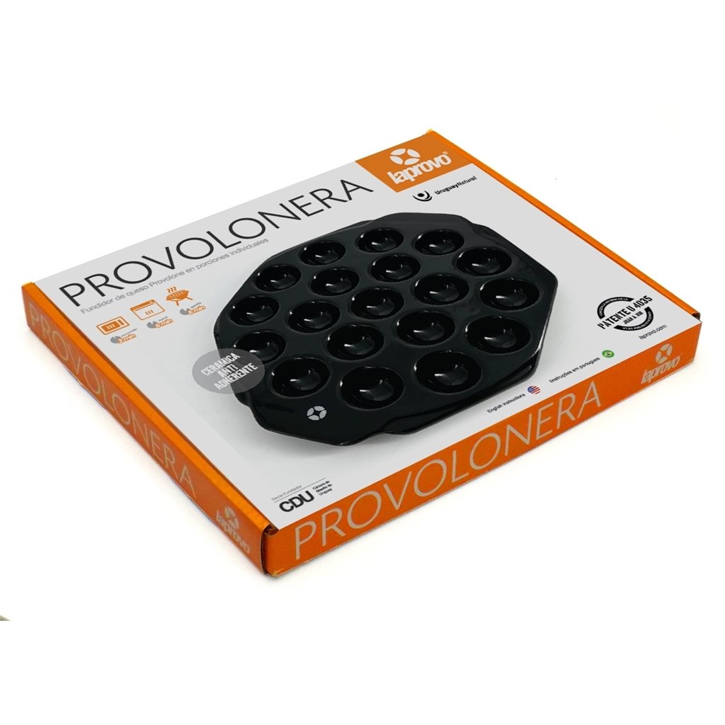 Provolonera Ceramica 19 Particiones Negra 26.5x22/h2.6c