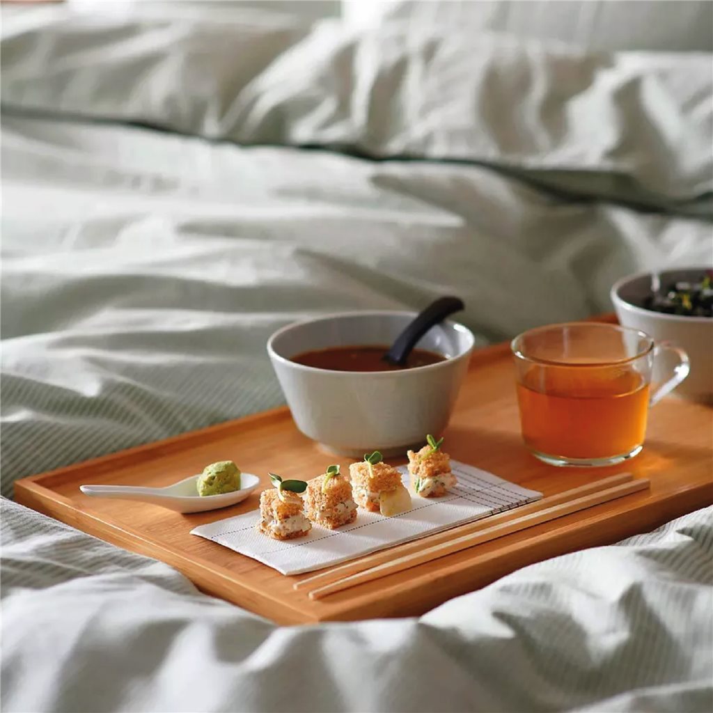 Mesa de Cama Ajustable 50x30x21cm Plegable