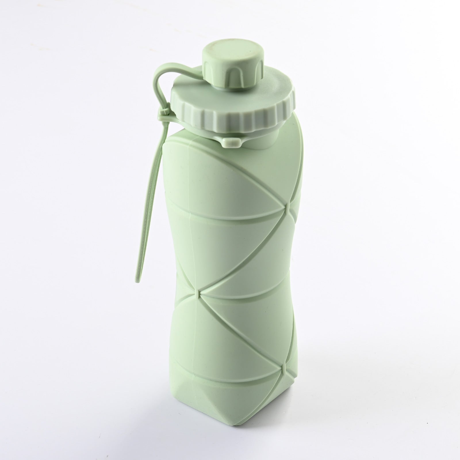 Botella de agua plegable para viaje, botella de agua plegable de 600 ml,  botella de agua plegable de silicona, botella de agua plegable diseñada a  medida para la perfección
