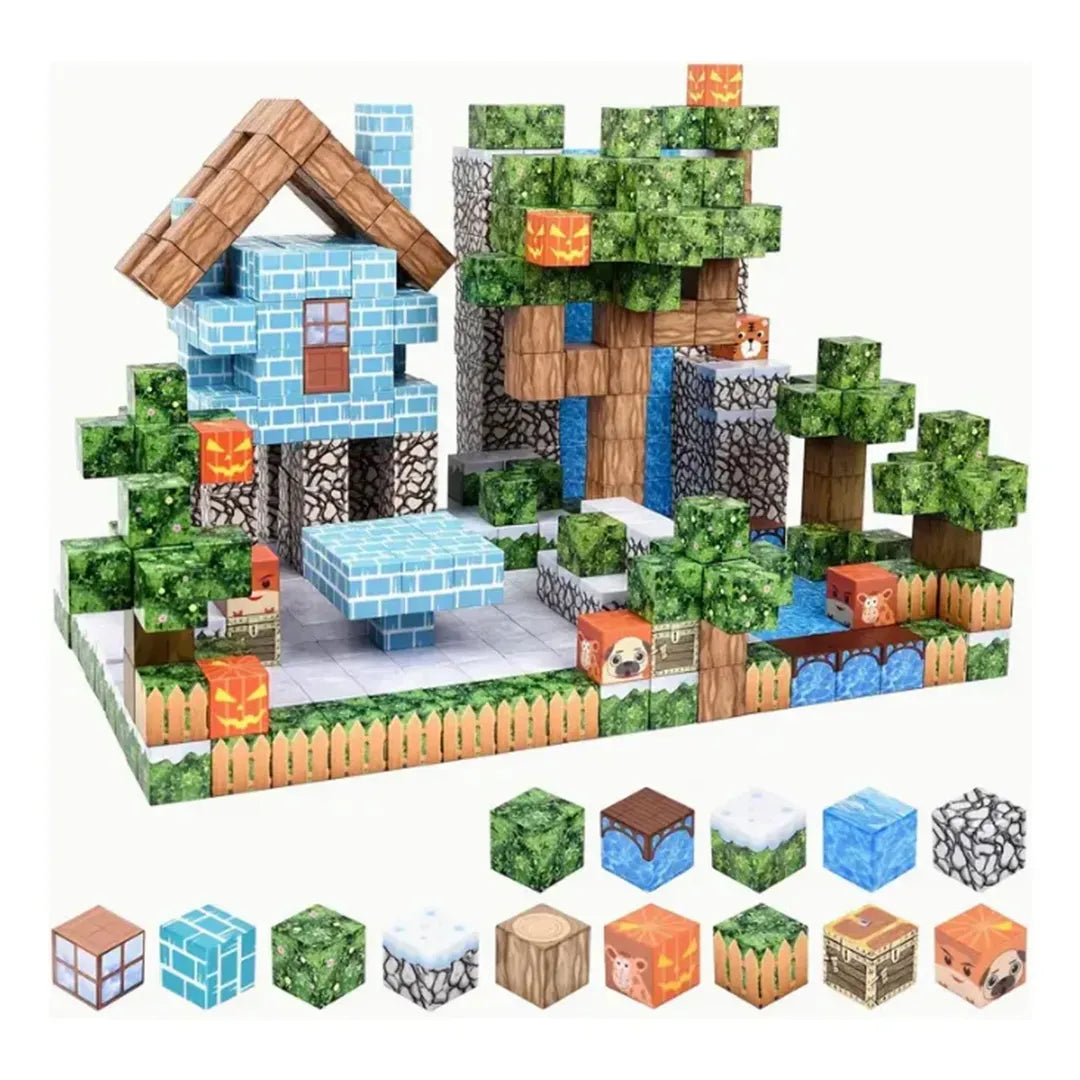 Juego de Bloques de Construccion PixelMine con 100 Piezas