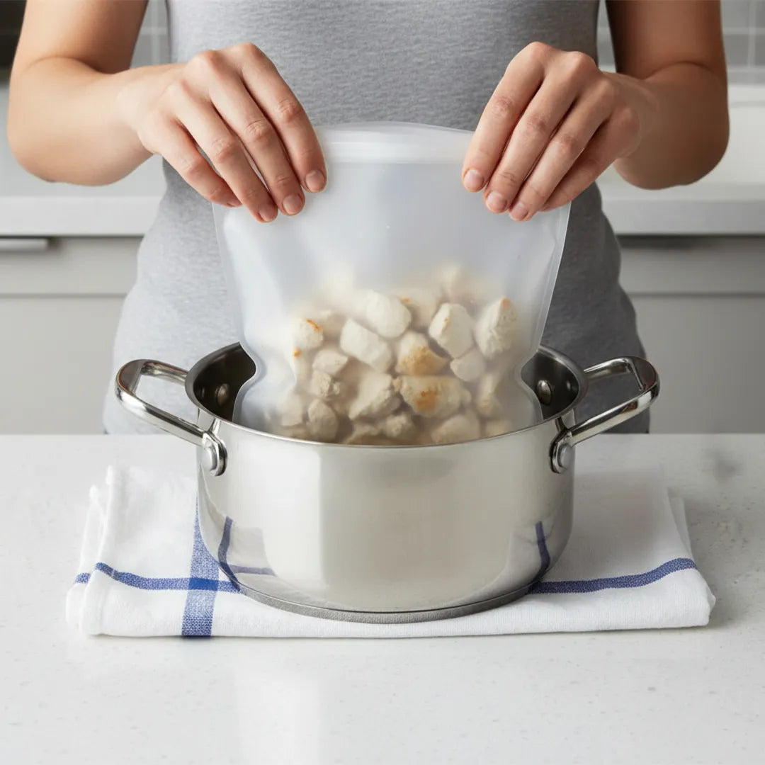 Bolsas Gruesas Reutilizable de Silicona Milhome