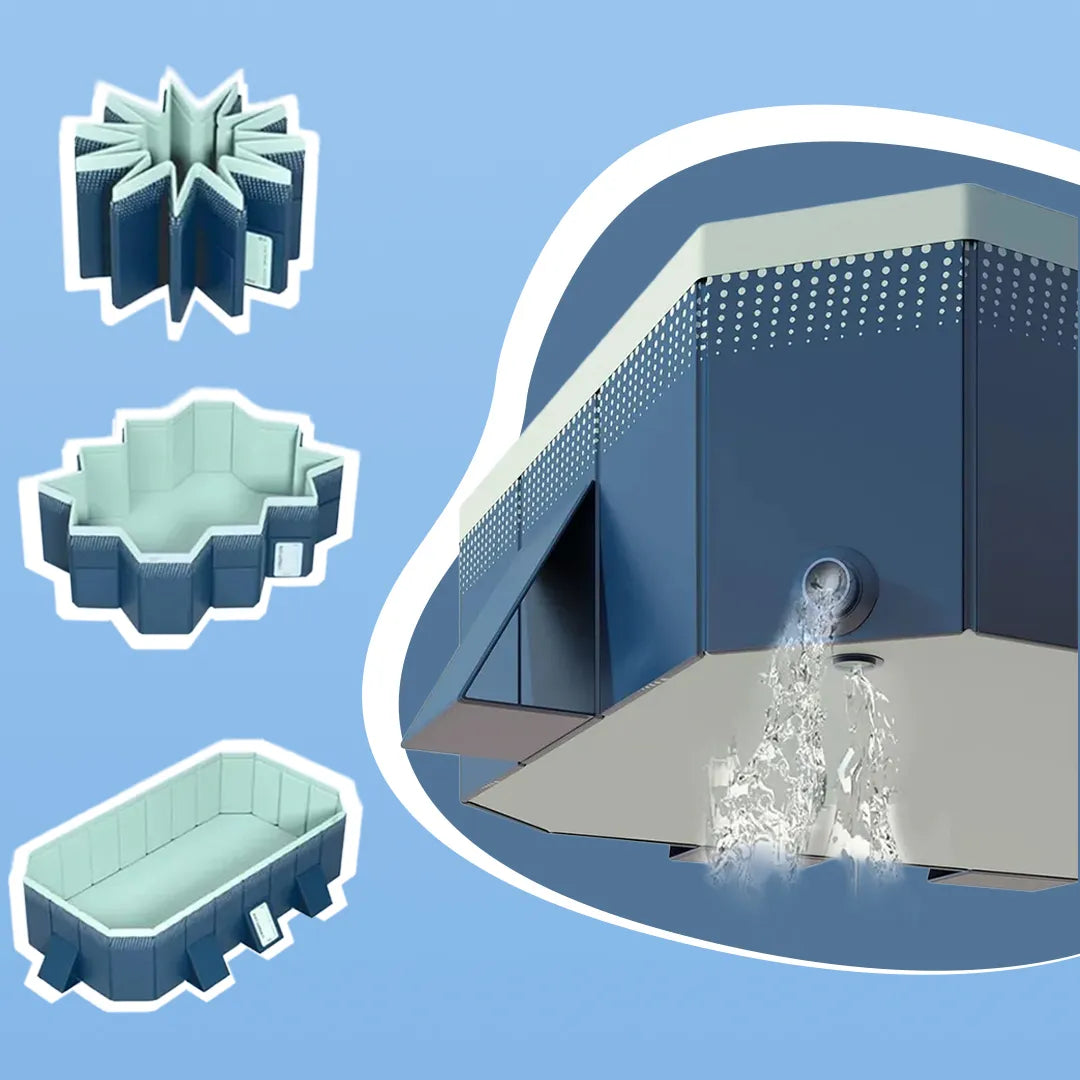 Piscina Familiar Rectangular Grande Plegable