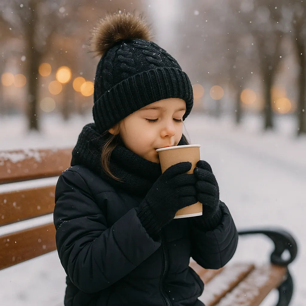 Kit Winter de Gorro con Bufanda y Guantes de Punto