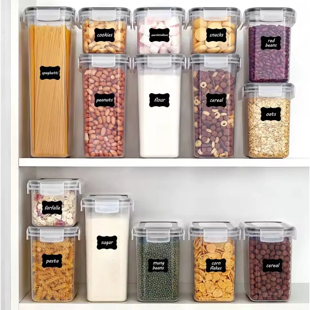 Set de 24 Frascos Hermeticos Trasparentes