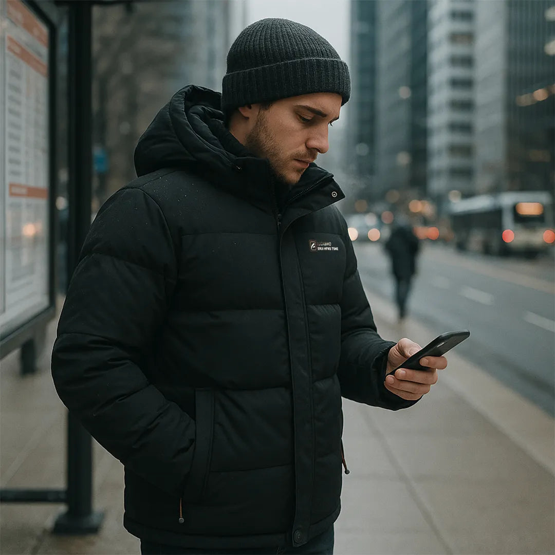 Campera con Capucha Luckbird Repele el Agua