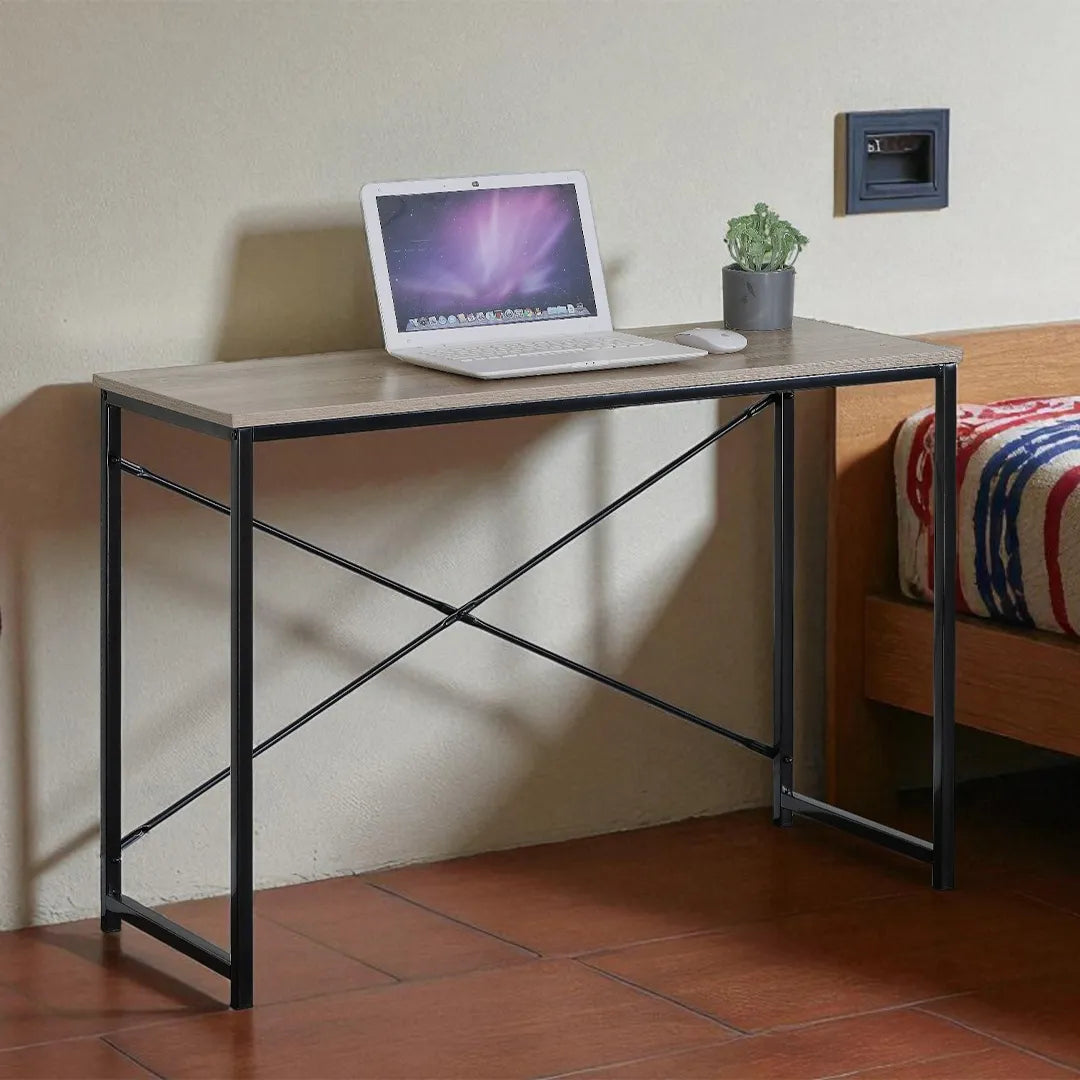 Escritorio en Hierro y Mdf Desarmable 100x40x70 Calidad Supe