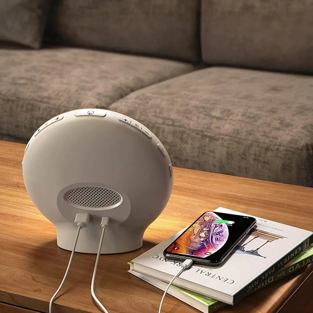 Lampara Despertador Sunrise con Maquina de Ruido Blanco