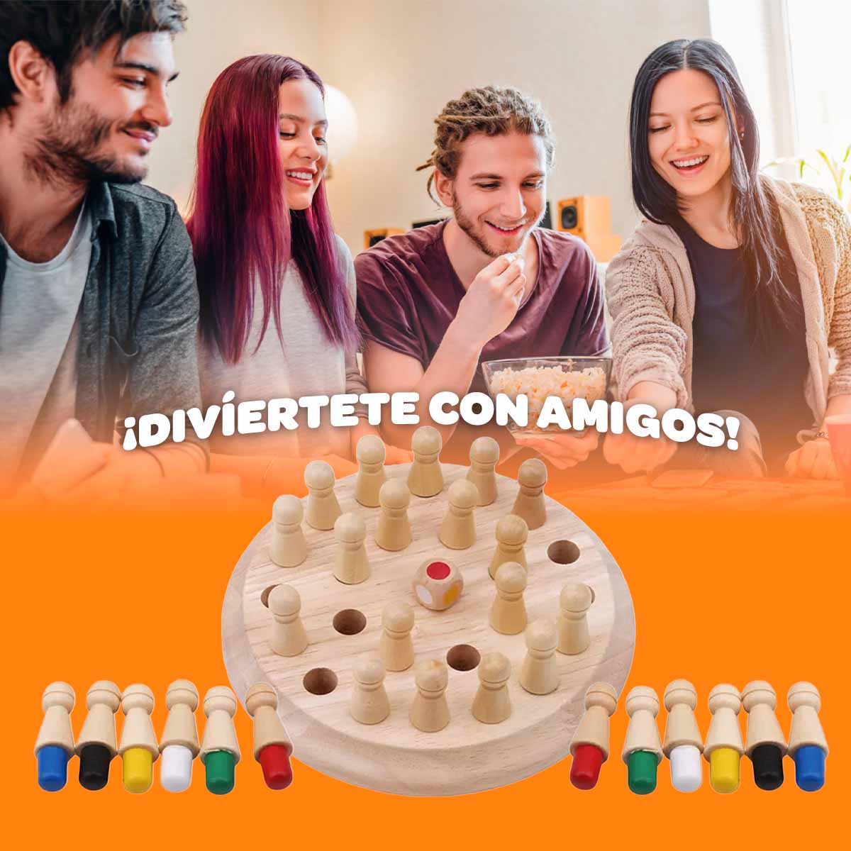 Juego Didáctico en Madera Memoria