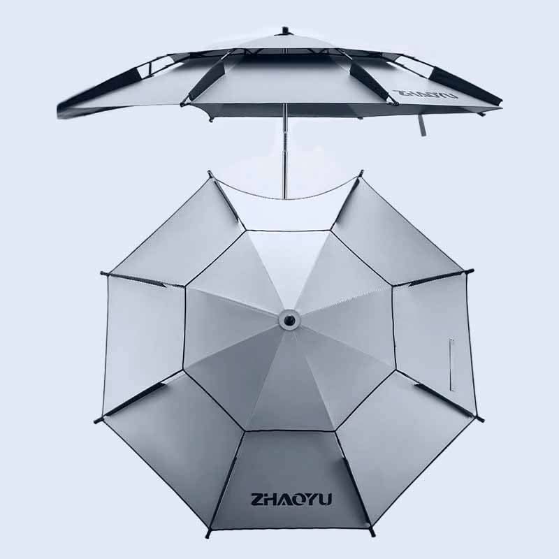 Sombrilla de Acero Inoxidable 360° con Protección Solar