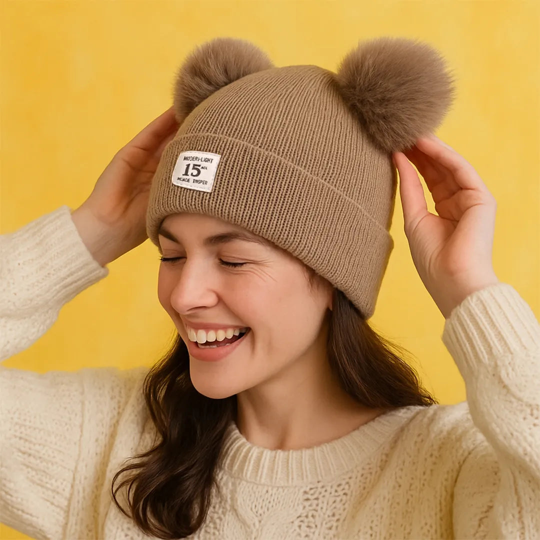 Gorro de Lana con Orejas Sweet-Soft