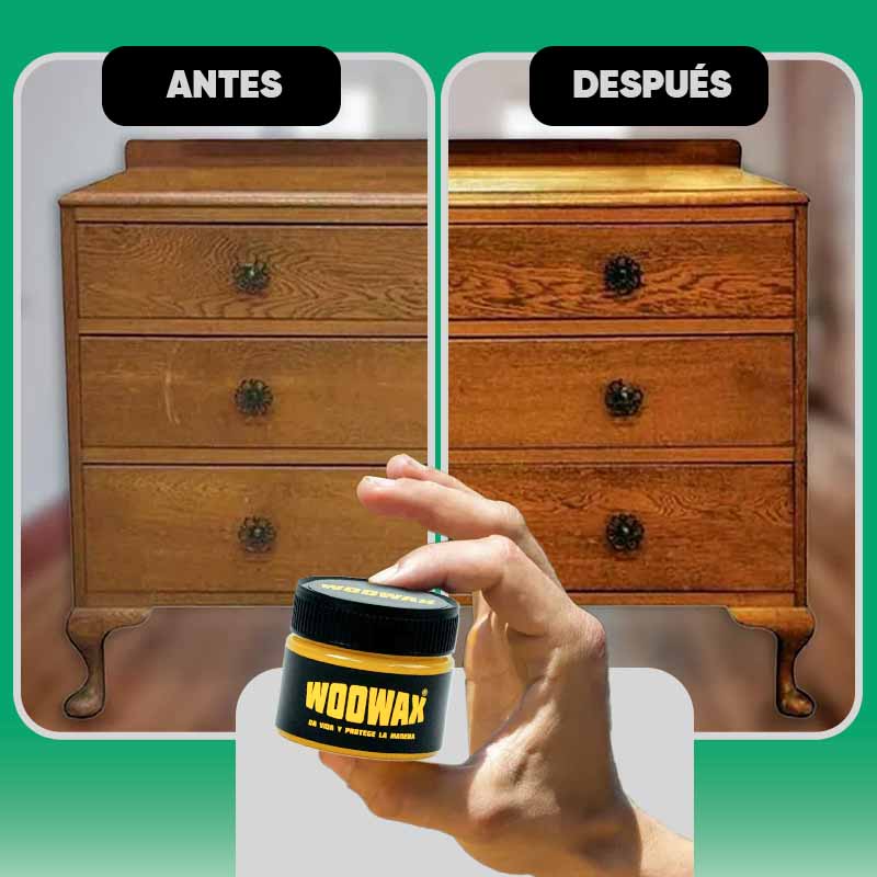 Oferta Pack de 2 Lustrador de Muebles y Madera de Cera de Abejas WooWax