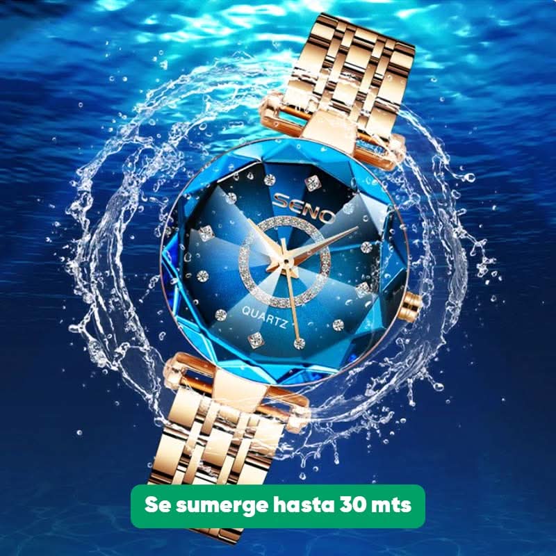 Reloj de Cuarzo SkyGlass Resistente al Agua